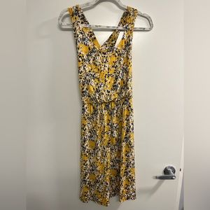 Floral textured dress